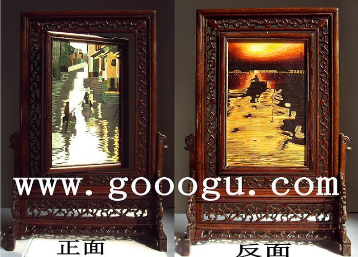 蘇州刺繡異面繡臺屏 雙面刺繡品