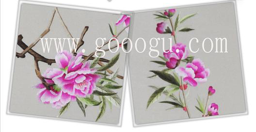 牡丹花的顏色過(guò)渡自然、繡工精細(xì)展現(xiàn)牡丹國(guó)花之韻！